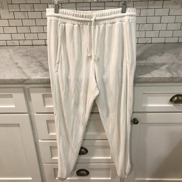 FP Movement Free People Jogger Pants Womens Large White Stretch Leisure Casual - Picture 1 of 10